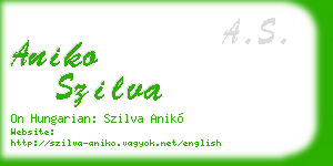 aniko szilva business card