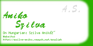 aniko szilva business card